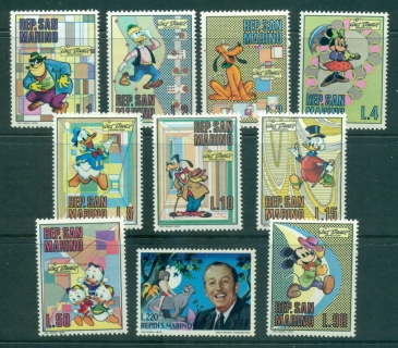 San-Marino-1970-Disney-Characters-MUH-lot40133