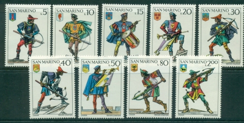 San-Marino-1973-Crossbowmen-MLH-lot40154