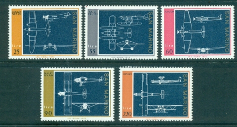 San-Marino-1973-Famous-Aircraft-MUH-lot40152