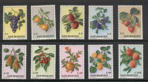 San-Marino-1973-Fruits-Berries-MLH