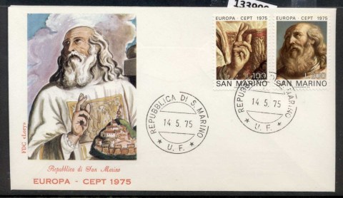 San-Marino-1975-Europa-Paintings-FDC