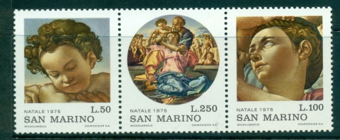 San-Marino-1975-Xmas-Str-3-MUH-lot40170