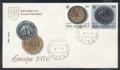 San-Marino-1976-Europa-Pottery-FDC