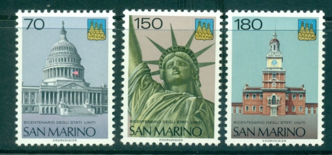 San-Marino-1976-USA-Bicentennial-MUH-lot40172