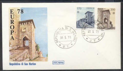 San-Marino-1978-Europa-Architecture-FDC