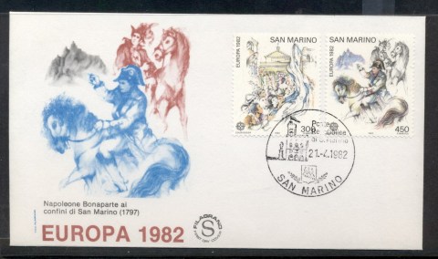 San-Marino-1982-Europa-History-FDC