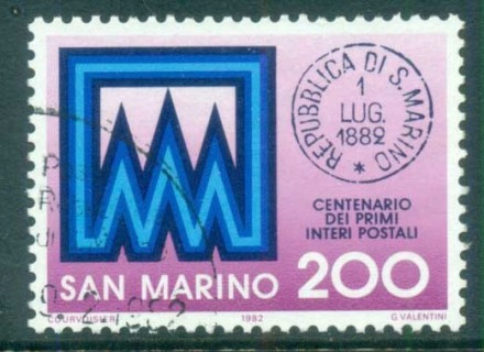 San-Marino-1982-Postal-Stationery-Centenary-CTO