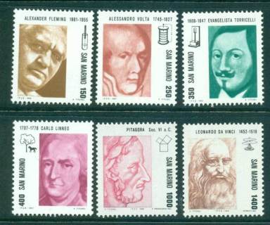 San-Marino-1983-Portraits-Famous-Men-MUH-lot40240