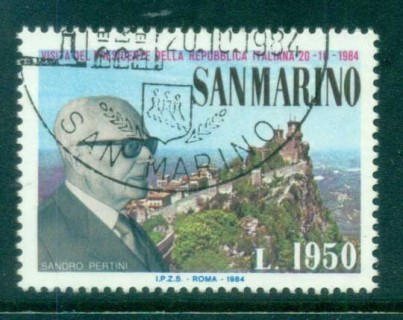 San-Marino-1984-Visit-of-Italian-President-CTO