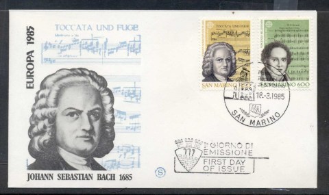 San-Marino-1985-Europa-Music-Year-FDC