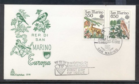 San-Marino-1986-Europa-Environment-FDC