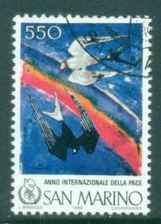 San-Marino-1986-International-Peace-year-CTO