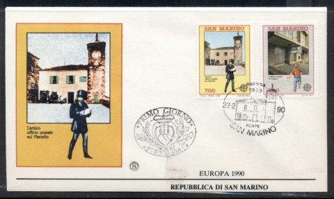 San-Marino-1990-Europa-Post-Offices-FDC