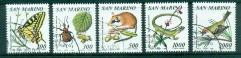 San-Marino-1990-Flora-Fauna-CTO