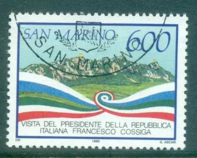 San-Marino-1990-Italian-President-State-Visit-CTO