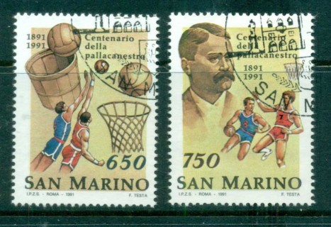 San-Marino-1991-Basketball-Centenary-CTO