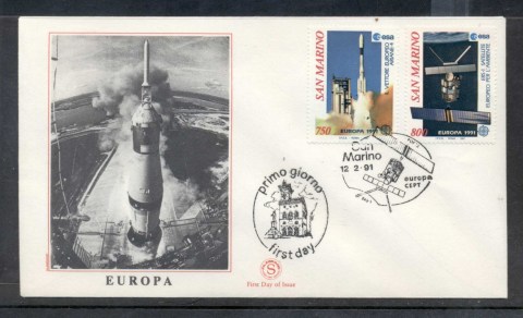 San-Marino-1991-Europa-Man-in-Space-FDC