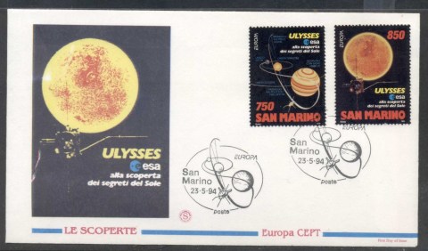 San-Marino-1994-Europa-Scientific-Discoveries-FDC