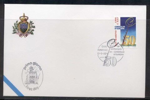 San-Marino-1999-Council-of-Europe-FDC