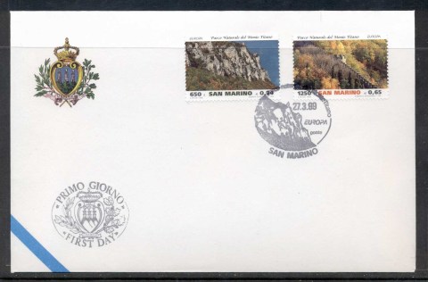 San-Marino-1999-Europa-Nature-Parks-FDC