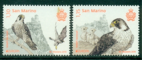San-Marino-2019-EUROPA-Stamps-National-Birds-MUH