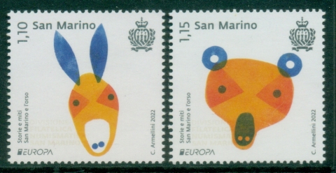 San-Marino-2022-EUROPA-Stamps-Stories-and-Myths-MUH