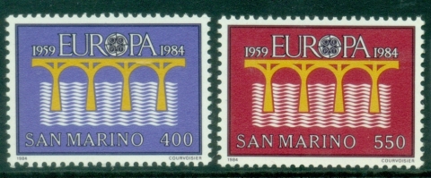 San-Marino-984-EUROPA-Stamps-Bridges-The-25th-Anniversary-of-European-Conference-of-Postal-and-Telecommunications-Administrations-MUH