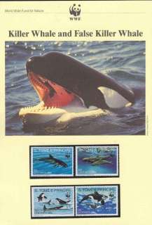 Sao-Tome-et-Principe-1992 WWF Killer Whale, False Killer Whale