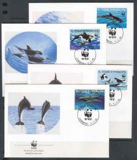 Sao-Tome-et-Principe-1992 WWF Killer Whales FDCs