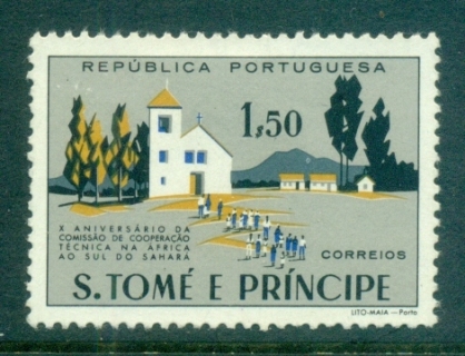 Sao-Tome-et-Principe-1960-Going-to-Church-FU