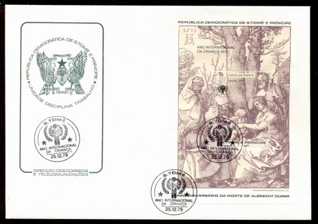 Sao-Tome-et-Principe-1979-Albrecht-Durer-450th-Death-Anniversary-MS-FDC