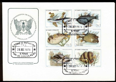 Sao-Tome-et-Principe-1979-Fish-FDC