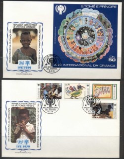 Sao-Tome-et-Principe-1979-IYC-International-year-of-the-Child-MS-2x-FDC