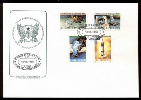 Sao-Tome-et-Principe-1980-Moon-Landing-10th-Anniversary-FDC