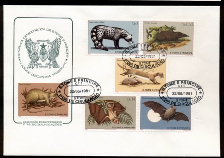 Sao-Tome-et-Principe-1981-Mammals-FDC