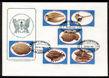 Sao-Tome-et-Principe-1981-Shells-FDC