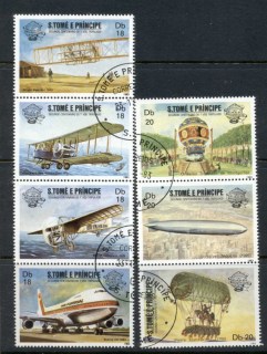 Sao-Tome-et-Principe-1983-First-Manned-Flight-Bicentenary-CTO