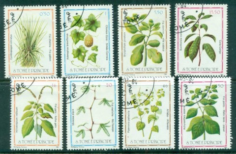 Sao-Tome-et-Principe-1983-Medicinal-Plants-CTO