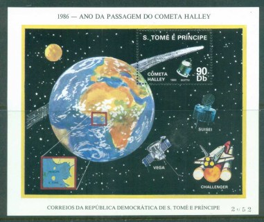 Sao-Tome-et-Principe-1986-Halleys-Comet-MS-MUH