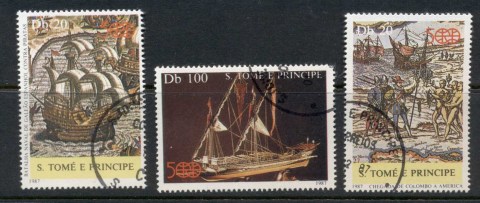 Sao-Tome-et-Principe-1987-Discovery-of-America-CTO