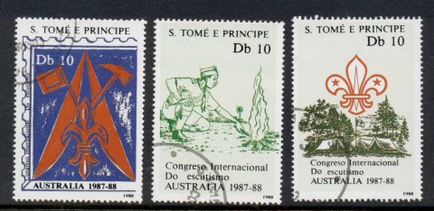 Sao-Tome-et-Principe-1988-Boy-Scout-Jamboree-Australia-CTO