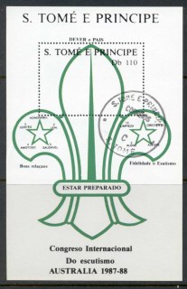 Sao-Tome-et-Principe-1988-Boy-Scout-Jamboree-Australia-MS-CTO