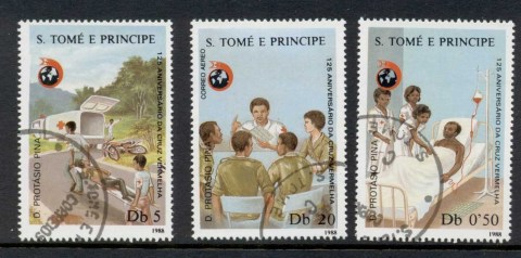 Sao-Tome-et-Principe-1988-Red-Cross-125th-Anniversary-CTO