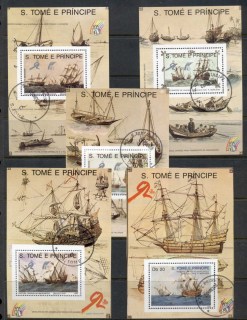 Sao-Tome-et-Principe-1989-Merchant-Ships-at-Sea-5x-MS-CTO