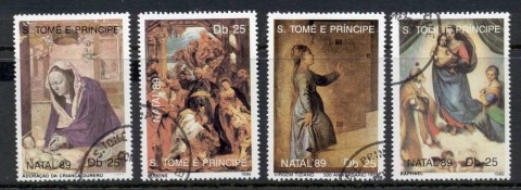 Sao-Tome-et-Principe-1989-Xmas-paintings-CTO