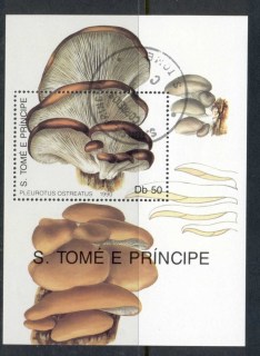 Sao-Tome-et-Principe-1990-Funghi-Mushrooms-MS-Cto