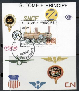 Sao-Tome-et-Principe-1990-Locomotives