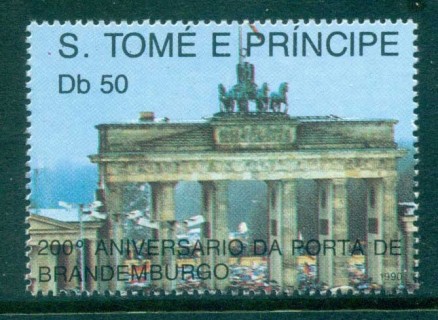 Sao-Tome-et-Principe-1991-Brandenburg-Gate-MUH