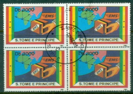 Sao-Tome-et-Principe-1991-Express-Mail-Service-block4-CTO