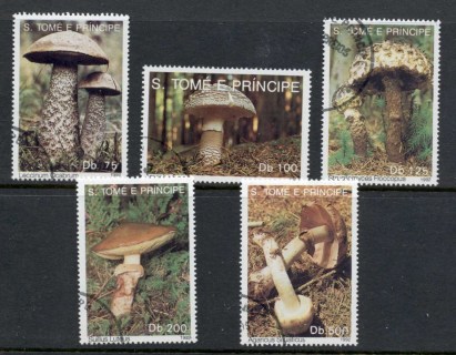 Sao-Tome-et-Principe-1992-Funghi-Mushrooms-CTO